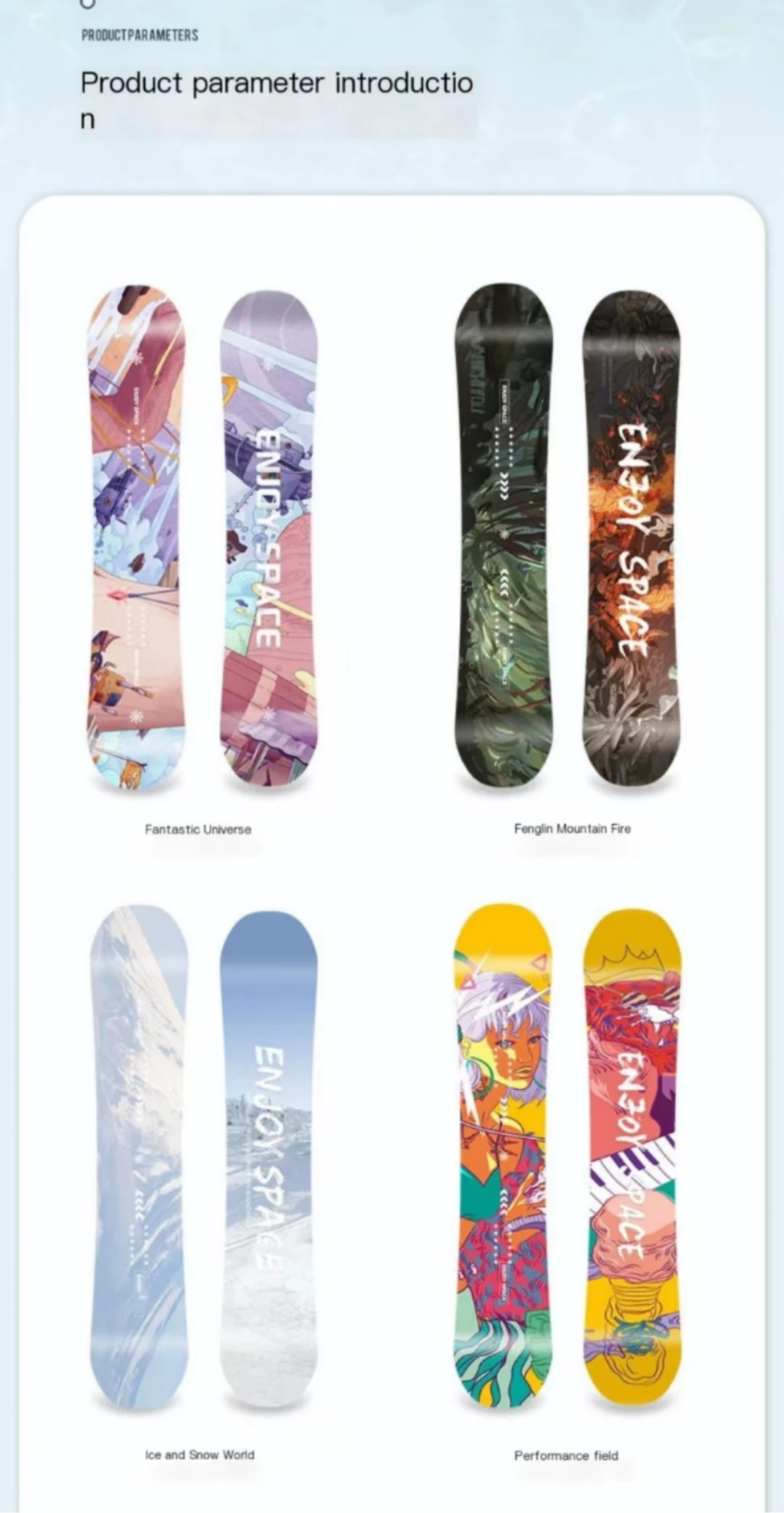 Veneers Allround Skis Professional Ski Equipment Park Flat Flower Ski