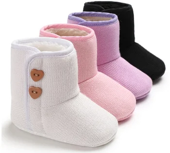 2020 Leather Waterproof Rubber Sole Winter Baby Kids Snow Boots Clearance of Foreign Trade Tail Shoes manufacture