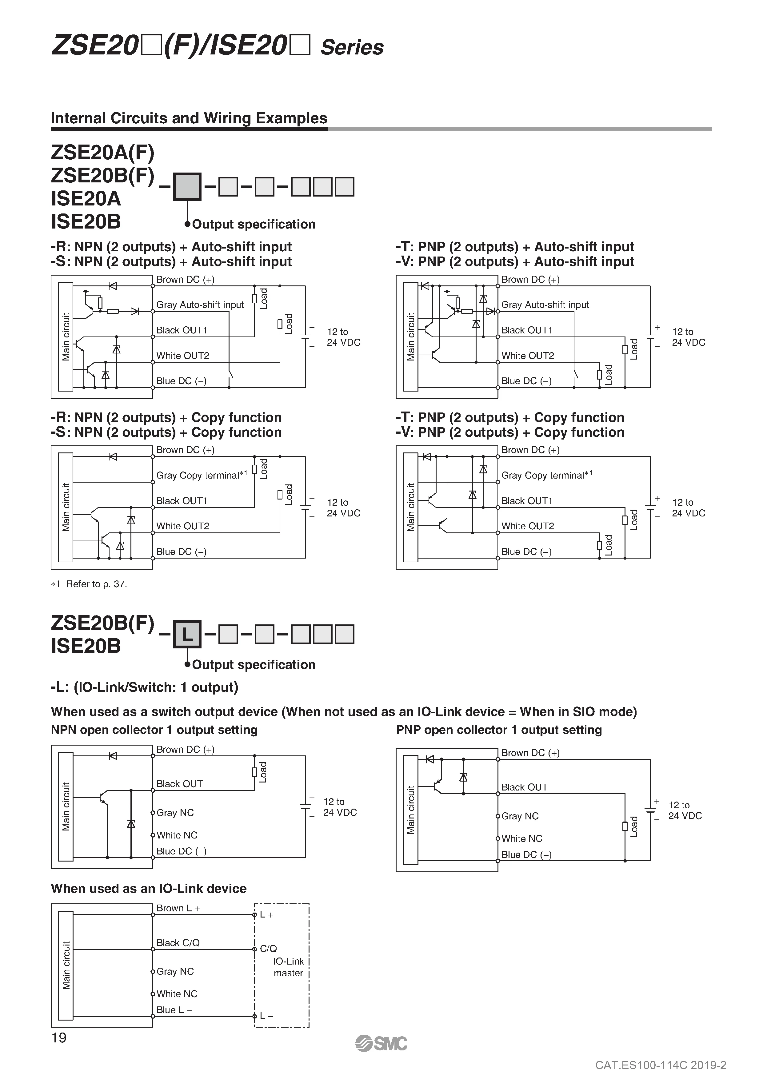 Smc Zse20(f) 3-screen Display High-precision Digital Pressure Switch 