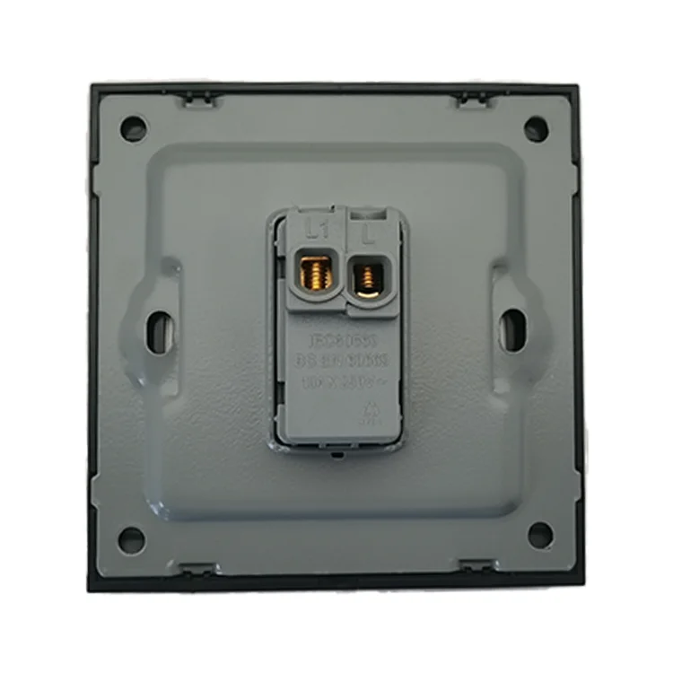 High Quality Customizable Wholesale Push Button Gold Panel Electronic Switch Socket Lighting Door Bell Electrical Wall Switch