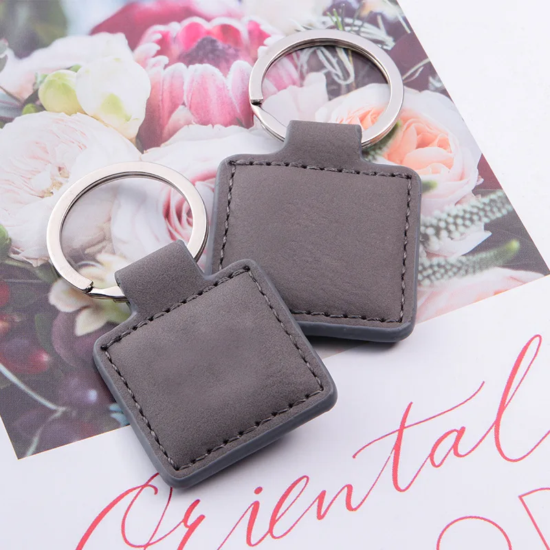 Pu Round Keychain Personalized Customized Leather Promotional Keychain Buy Car Leather