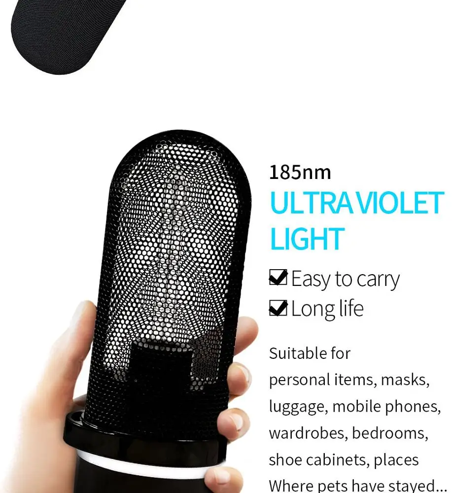 BMQ Portable Household Mini UV Sterilizer Lamp