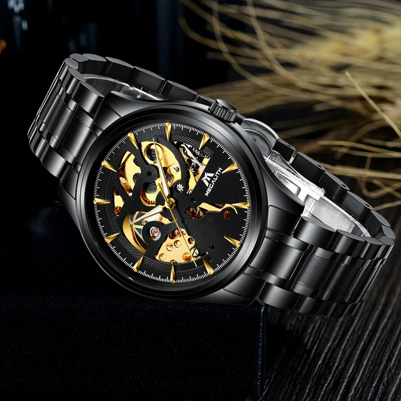 Megalith 2020 оптовий продаж з фабрики механічні скульптурні водонепроникні годинники Розкішні Бізнес Чоловічі наручні годинники Relogio Masculino