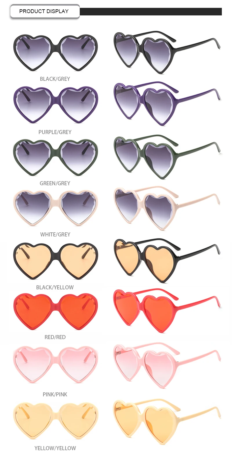 Vintage Sunglasses China Manufacturing Women Heart Flower Sun Glasses