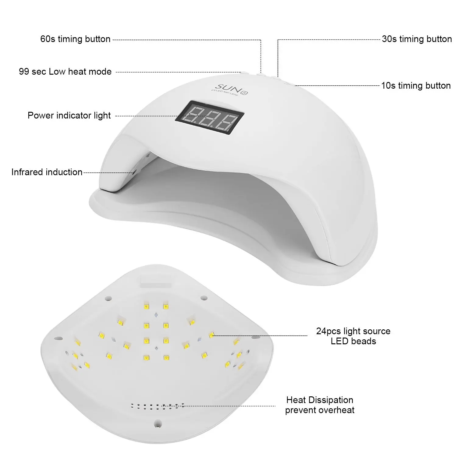 48w led nail lamp uv lamps for nails high quality Ebay