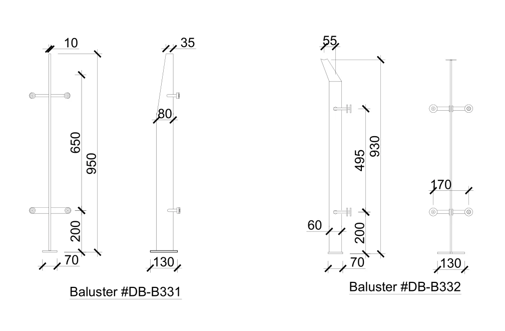 Safety fence Glass Guardrail Balcony Railing of Modern Glass Baluster Outdoor Wall Balustrade Design factory