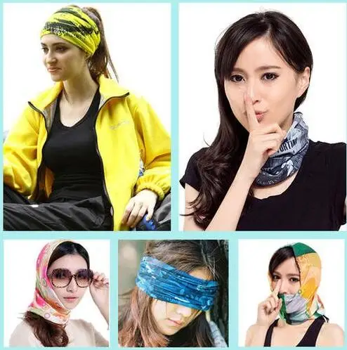 Wholesale custom seamless face cover neck warmer bling headbands for women 2020