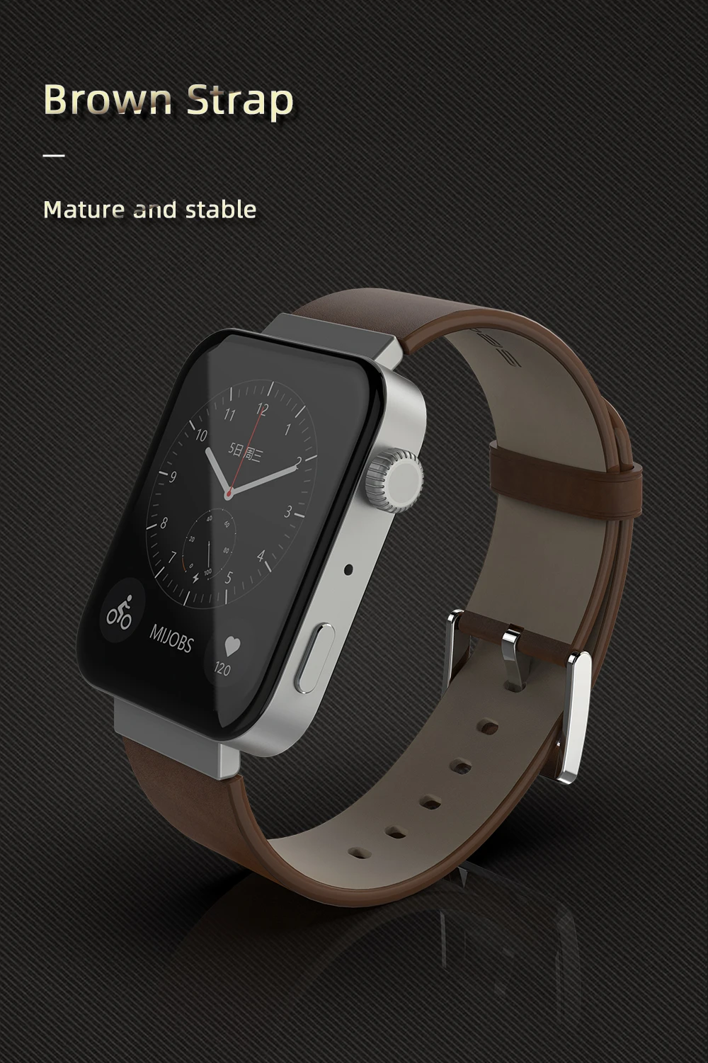 Genuine Leather Strap for Xiaomi Mi Watch Wristband Bracelet Quick Release Wrist Band for Xiaomi Mi Smart Watch