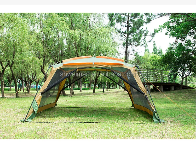 812 Persons Outdoor Canopy Tent Large Space Family Camping Party Tent