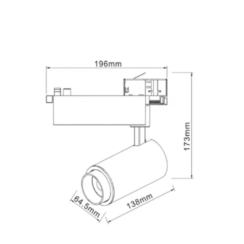 Factory wholesale high luminaries 15w spotlight led track light for museum lighting