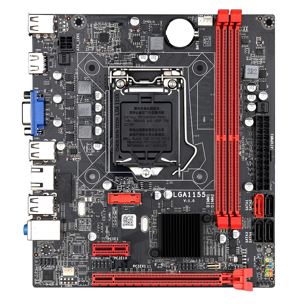 Gaming Desktop Intel B75 Chipset Socket Matx Lga1155 B75 Motherboard ...