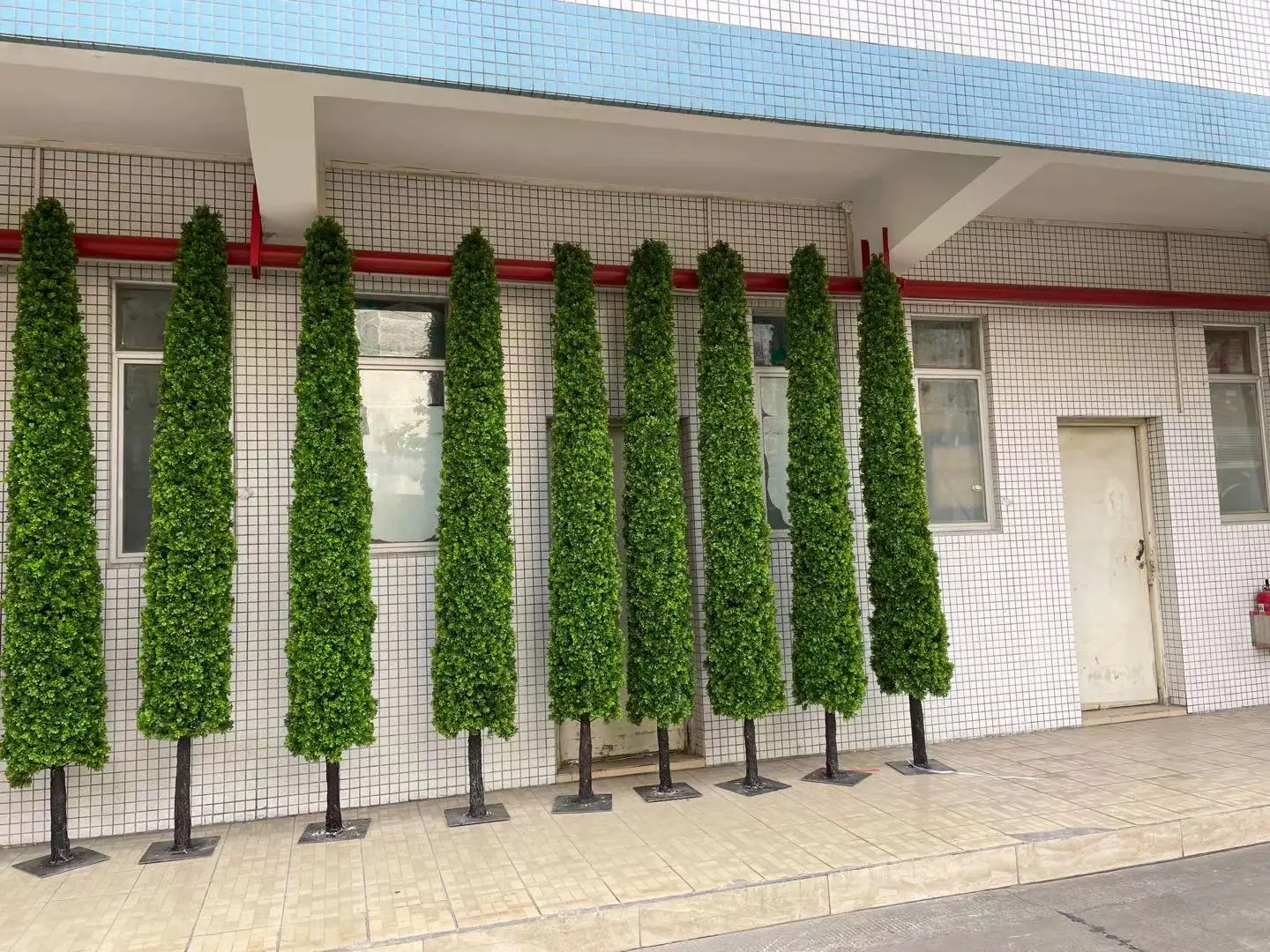 Outdoor Artificial Trees Large Evergreen Cypress Uv Protection