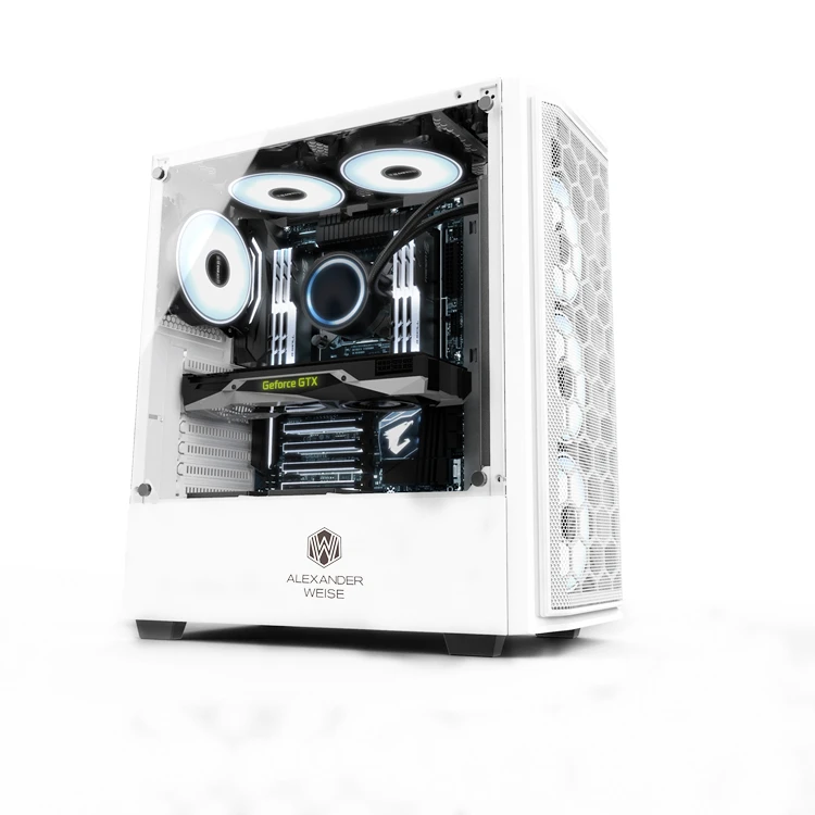 Iron Mesh Design Computer Atx Case Gaming Chassis With ...