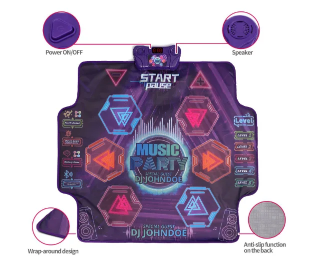Cross Border Lighting Bluetooth Music Children Dance Mat Parentchild