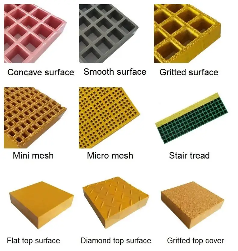 FRP grating surface