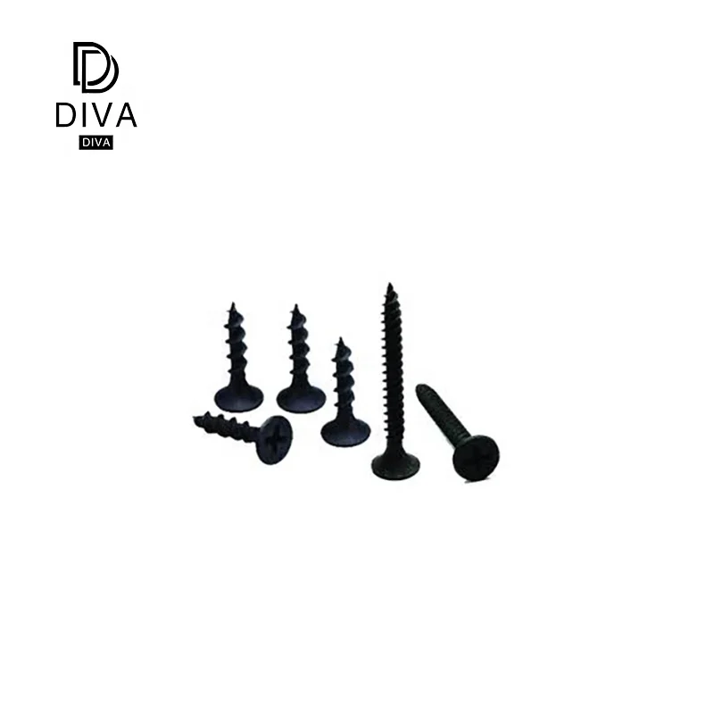 
carbon steel self tapping wood black phosphate china drywall black screw 