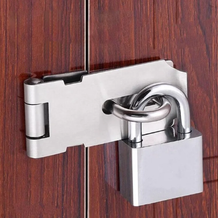 Stainless Steel Anti Theft Door Lock Gate Hasp Staple Padlock Clasp Shed Latch G 