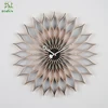 29.5 inch Oversized Creative Nordic Sunflower Wood Decorative Clock
