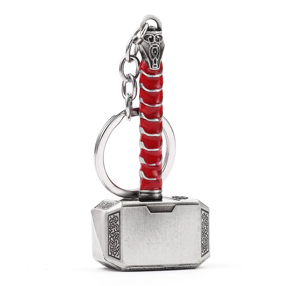 Fine Thor Hammer Keychain Metal Simple Bag Charm Key Decoration Charm
