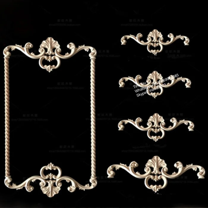 china supplier antique wood carving onlays