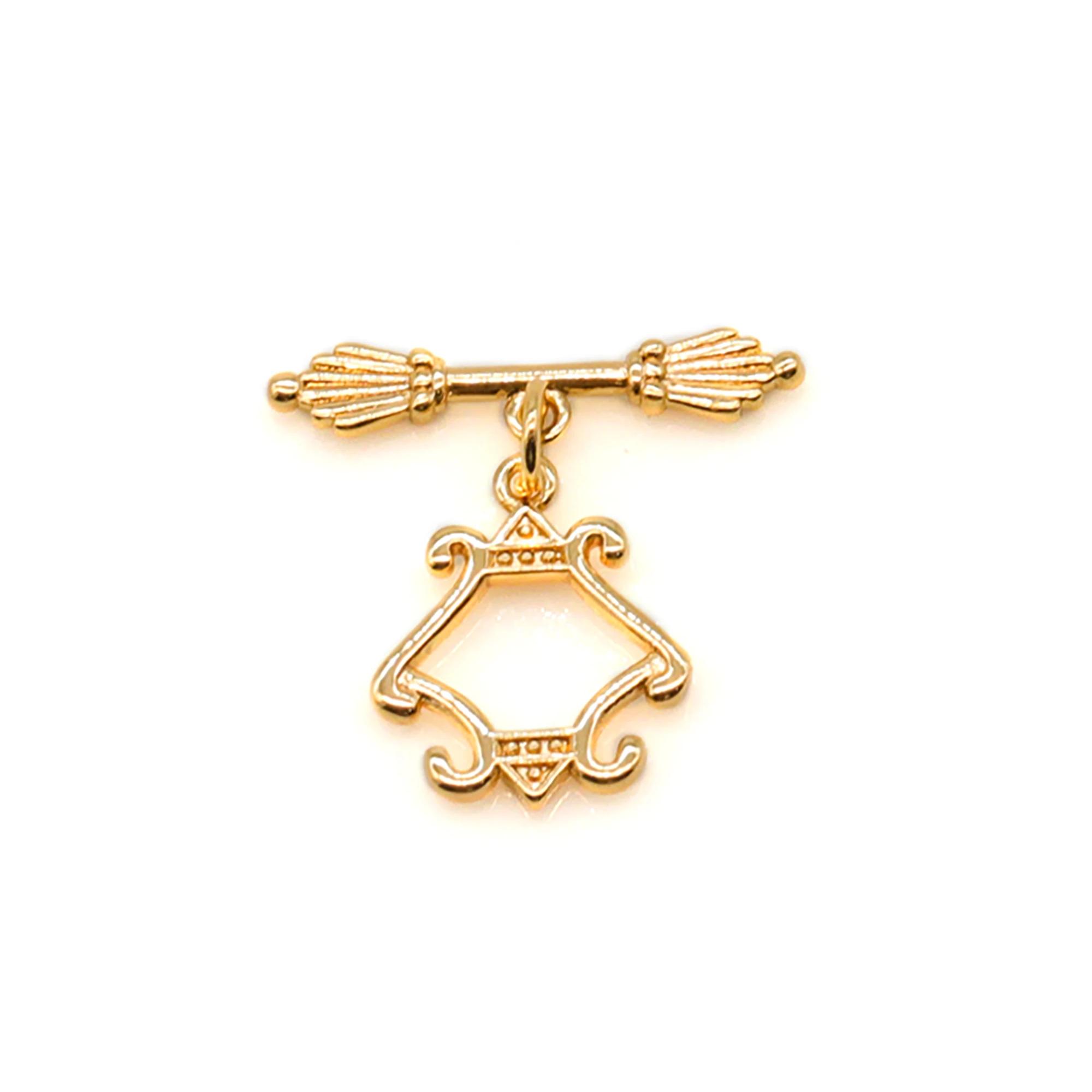 Brass Toggle Clasps Ring Golden Tone Jewelry Findings Tbar For