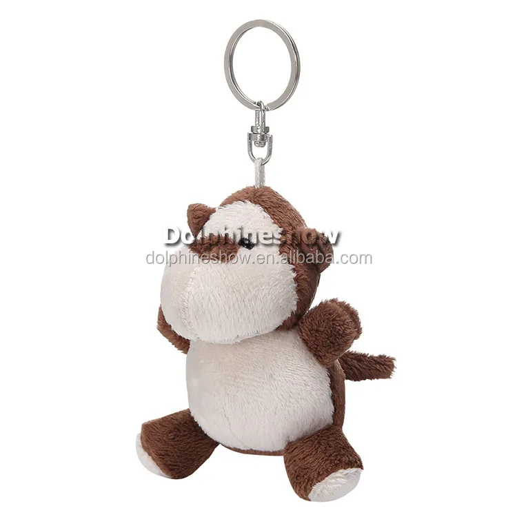 plush monkey keychain