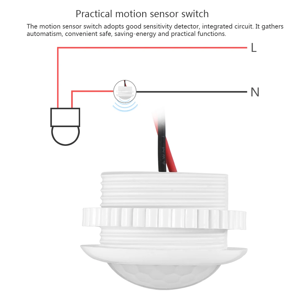 Infrared motion sensor как подключить провода схема подключения к сети