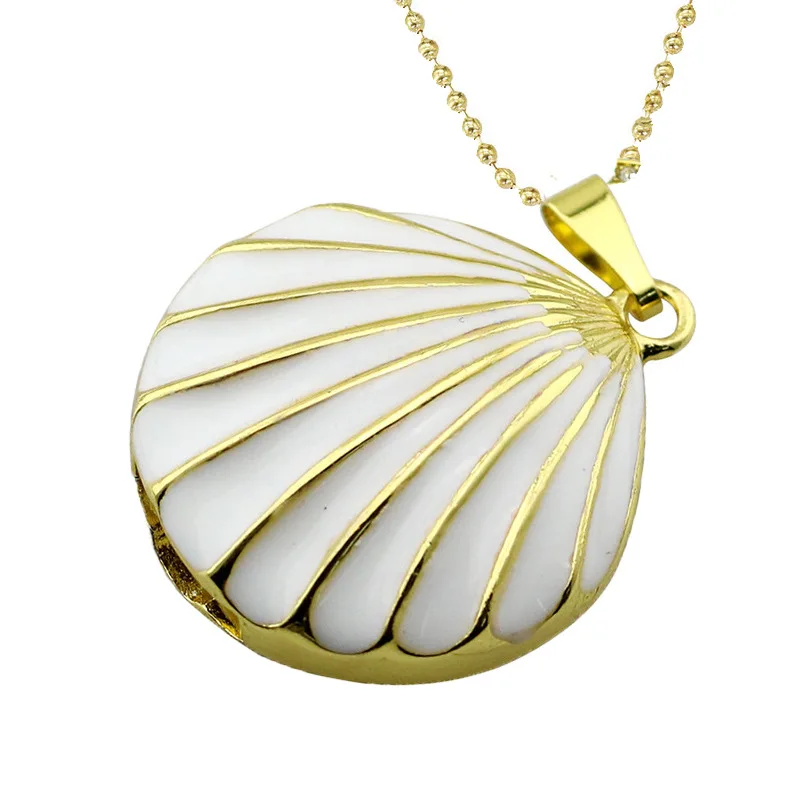 Custom Shell Jewelry USB Flash Drive With Necklace Gift Box Free Logo From Factory Bulk Wholesale - ANKUX.COM