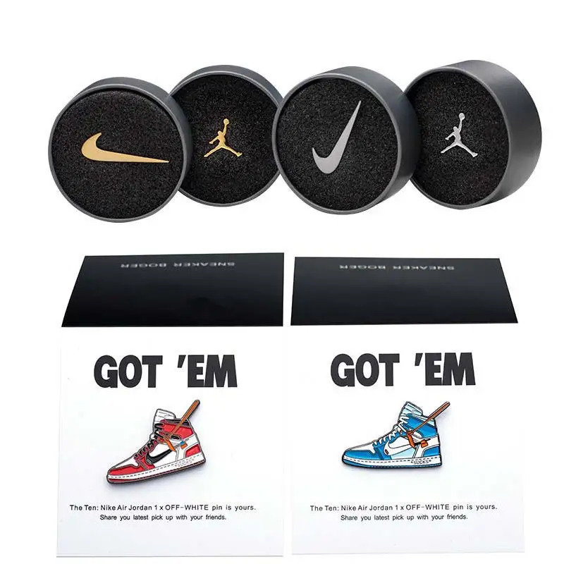 New Custom Nike Logo Metal Badge Pins Zinc Alloy Hard Enamel Pin Buy