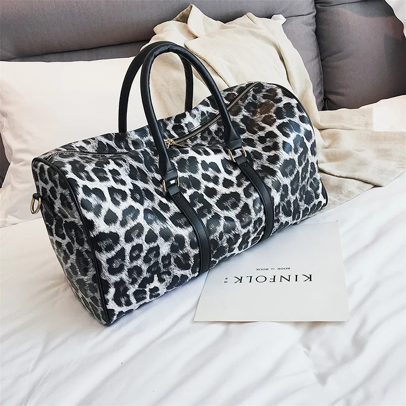 Personalized Fashion Leopard Weekender Duffle Travel Bag Buy Leopard