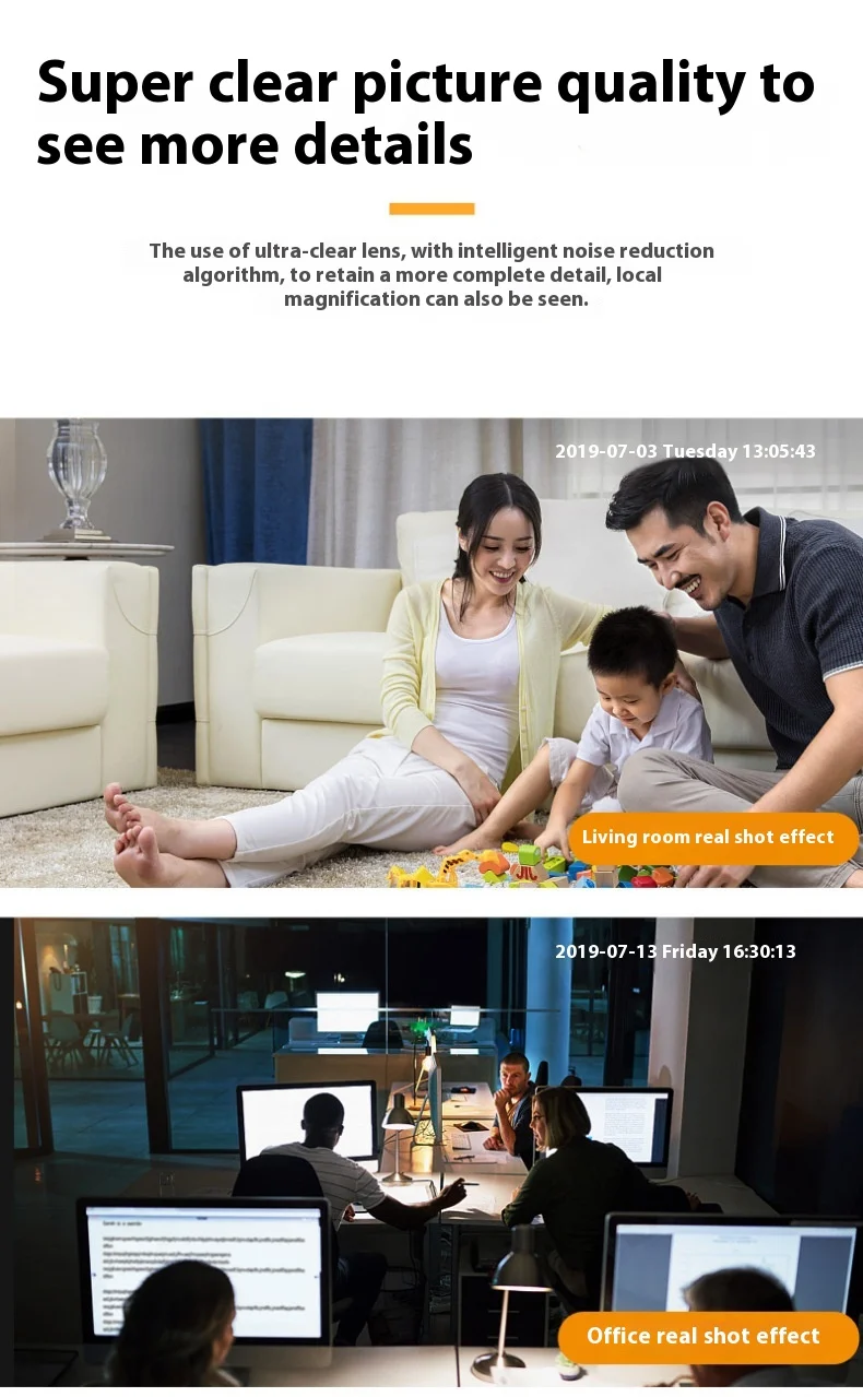 Cloudbirds V360pro Indoor WiFi Puppy Camera Easy Hanging Night Vision Remote Access Via Smartphone Cloud for Baby Care