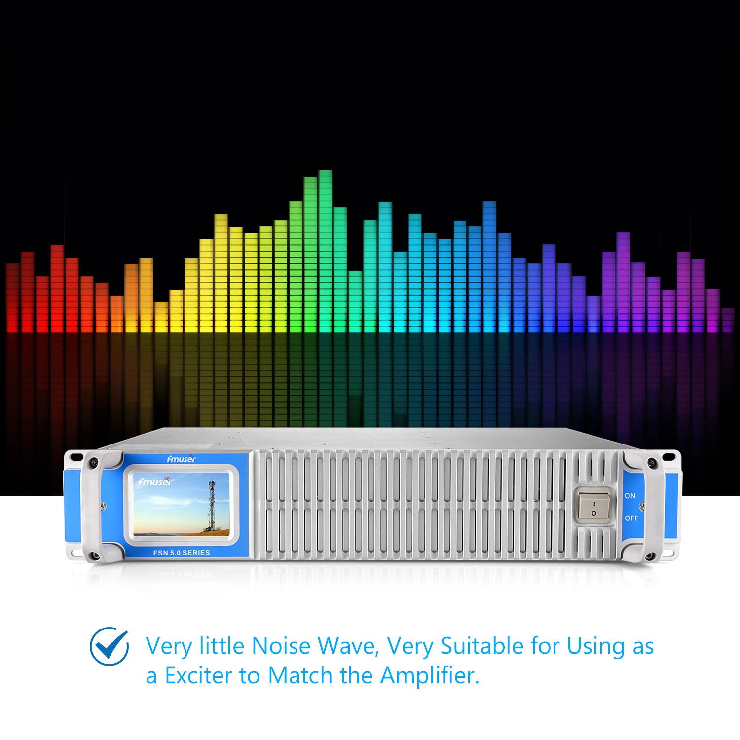 Fmuser Fsn600w 600watt Fm Broadcast Transmitter Equipment +4 Bay