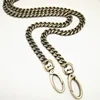 High Quality Antique Brushed Brass Color Metal Purse Chains For Bag Shoulder Chains Handbag Chains