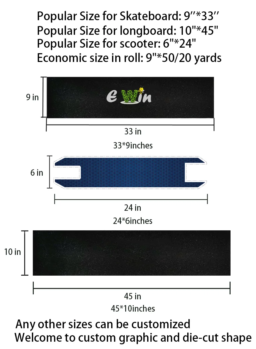 Skateboard grip tape