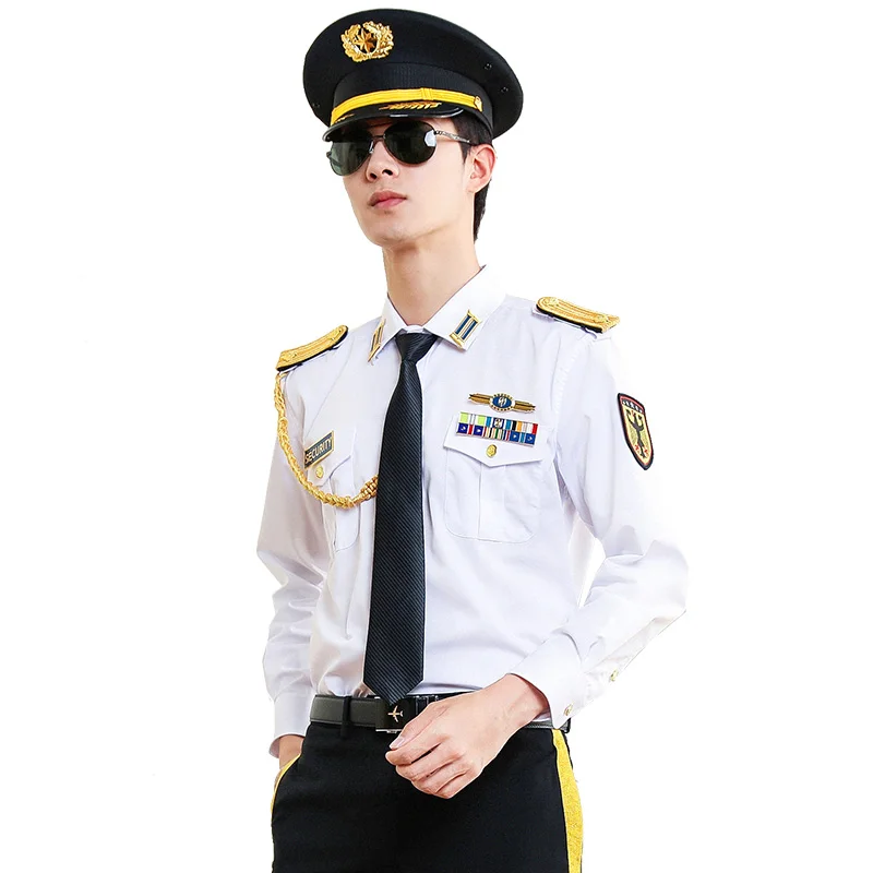 Venta al por mayor camisas blancas para uniforme Compre camisa blanca 100 algodón policía