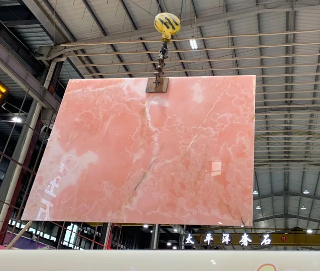 天然粉红色玛瑙石材洗手盆