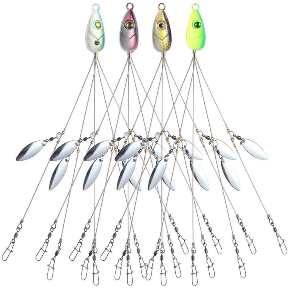 5 Arms Alabama Umbrella Rig Fishing Lure Bait Rigs With Barrel Swivels ...