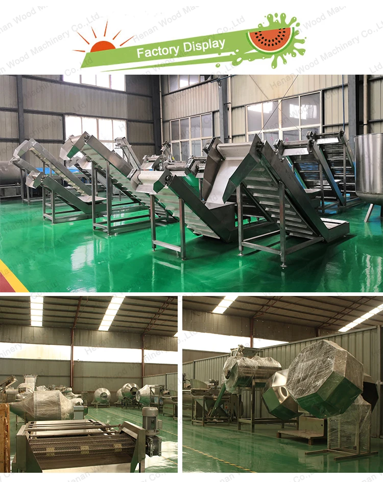 industrial vaccum packing machine peanut frying production line