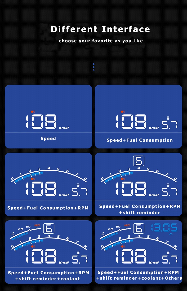 Vjoycar Cheapest V41 Mini Obd2 Hud Car Projector Head Up Display for cars with Hybrid power