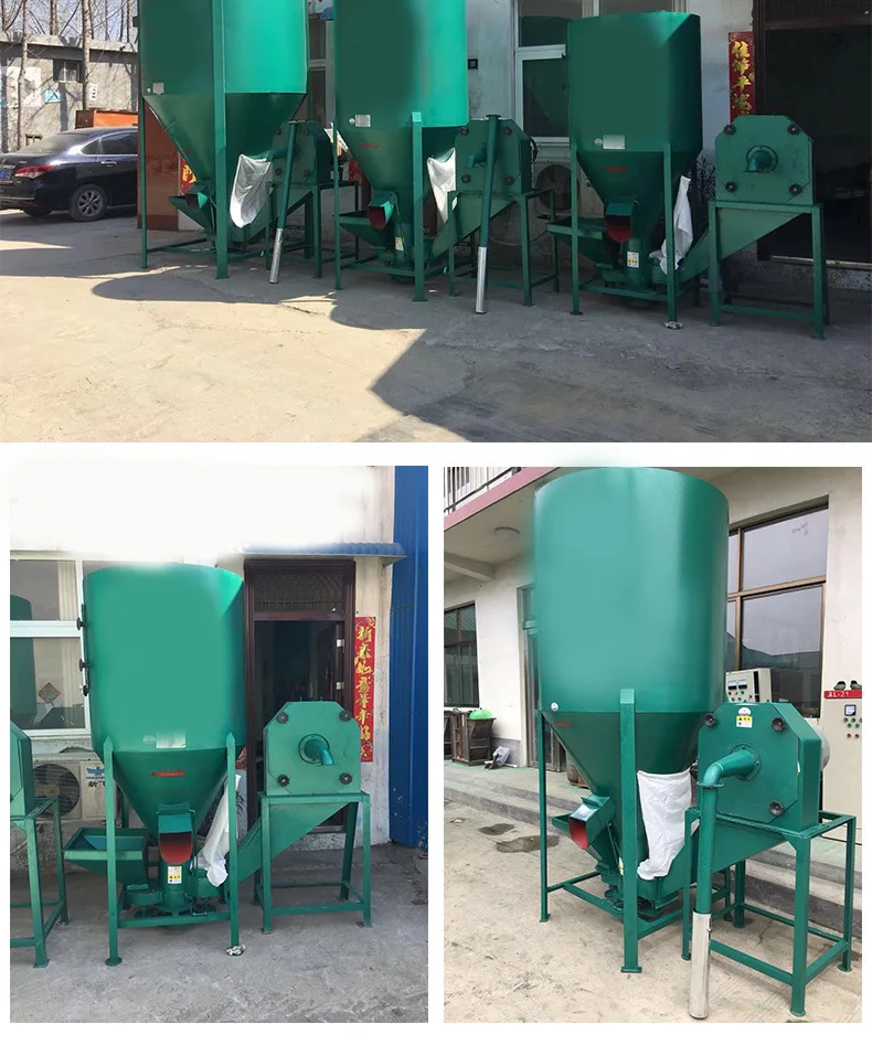 1t/h 1.5 Ton/hour Grain Crusing Mixing Machine Small Feed Mixer Small