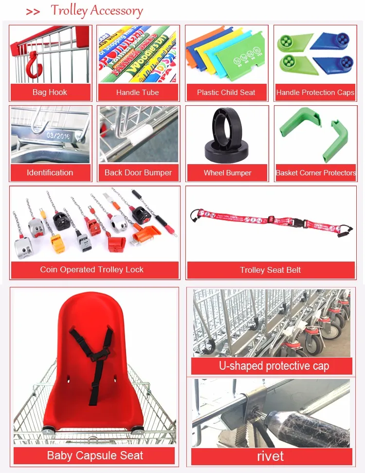 Shopping Push Cart Standard Supermarket Trolley Dimensions Buy