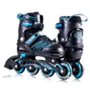 2018 America Amazon hottest selling model 4 rubber flashing wheels 100% AL alloy inline roller skates shoes