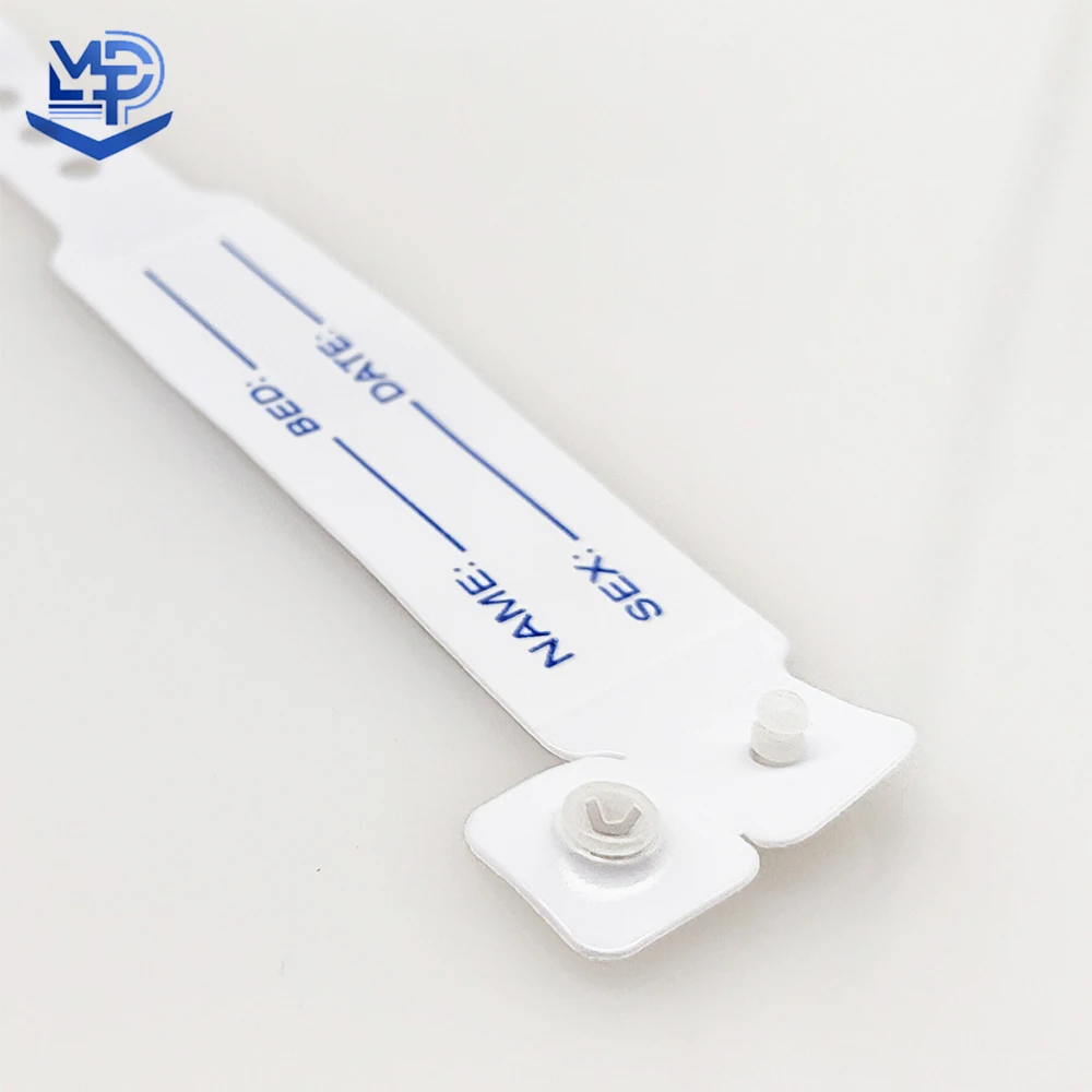 Hospital adult children waterproof soft plastic PVC identity card/patient medical id wristband brazalete supplier