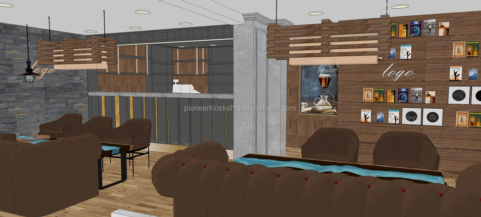 Small Coffee Shop Interior Design Cafe Bar Fixture Coffee Shop