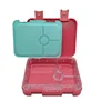 2019 Hot selling FDA approval 4 compartments leak proof meal prep Plastic Kids school bento Lunch Box