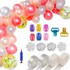 Balloon Decorating Strip Kit for Arch Garland 32.8Ft Balloon Tape Strip 2 Pcs Tying Tool 200 Dot Glue