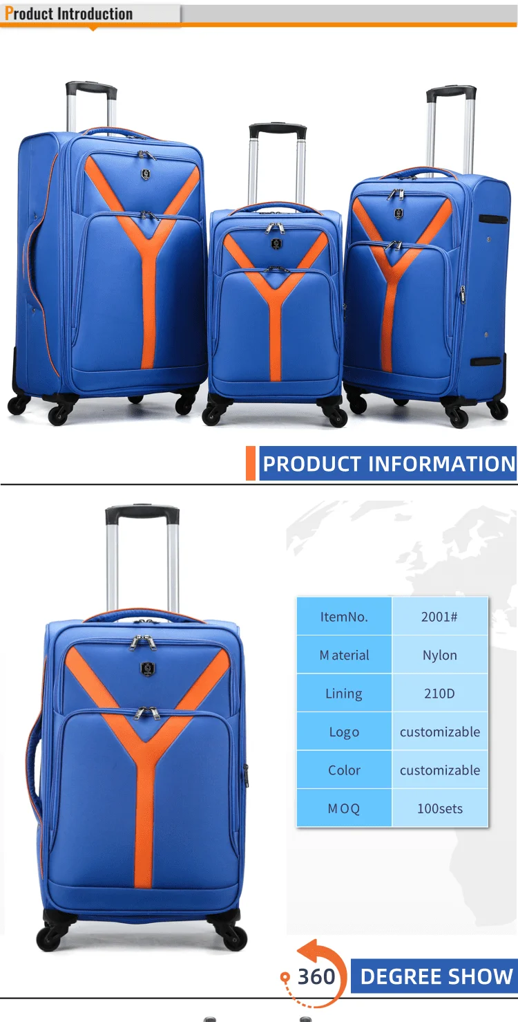 China Professional Luggage Factory Wholesale Customize 3pcs Set Travel