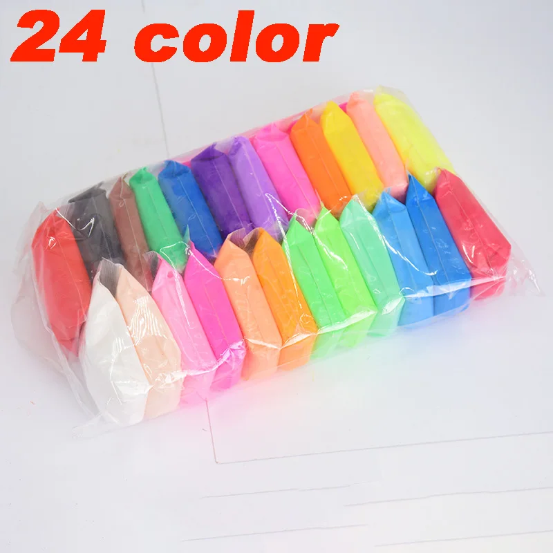 36 Color/Set Polymer Light Clay Slime Fluffy Soft Plasticine Toy