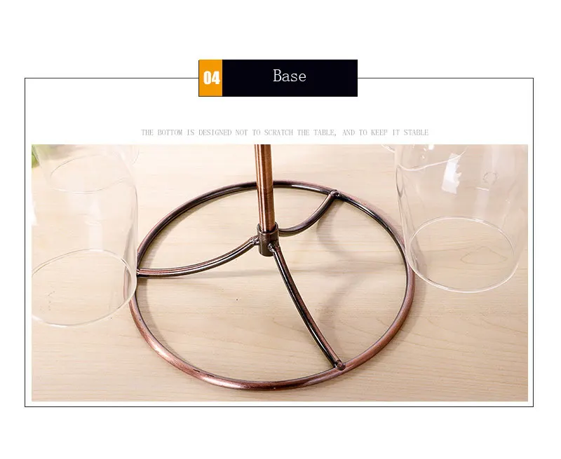 bronze wine glass rack elegant freestanding stemware holder
