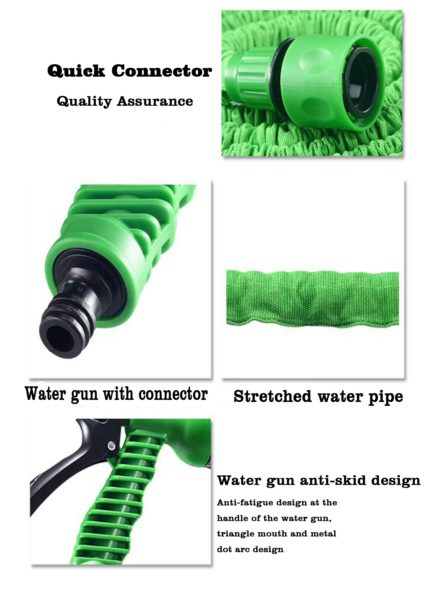 Expandable Magic Flexible Garden hose Water Hose 25 50 75 100 150 FT with Spray Nozzle 7 function gun